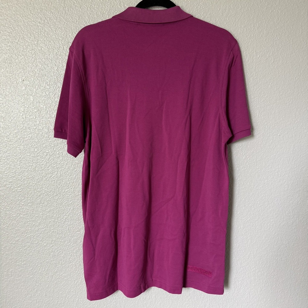 NWT Psycho Bunny Men's Premium Sport Polo MT0100052 Boysenberry Magenta